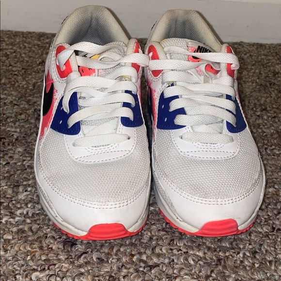 Womens Nike Air Max 90 Brushstroke Sneakers Shoes - Picture 1 of 10